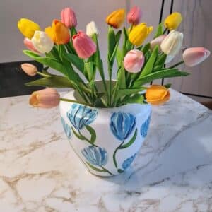 Tulpen op vaas/ shop the look